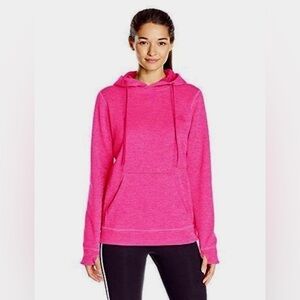 Women’s Bright Pink Adidas Pullover Hoodie with Climate Control- Size Small